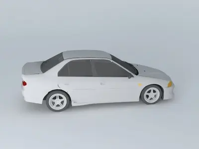 Proton Wira Mitsubishi Lancer Evo 1990 2000 Facelift Free 3D model
