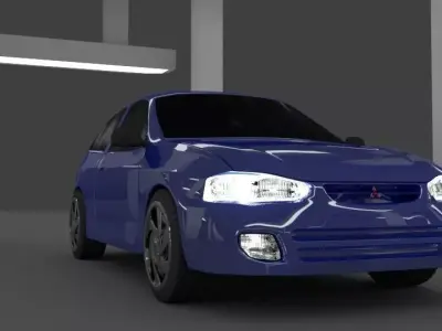 Mitsubishi colt 5 3D model