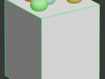 The branches in the vases - 5 models 3D model