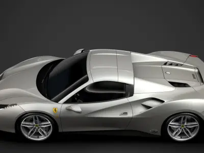 Ferrari 488 Spider Sleek Beauty 2018 3D model