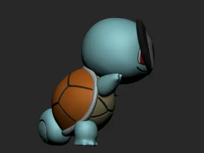 CHIBI POKEMON - SQUIRTLE SQUAD LEADER Free 3D print model