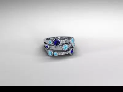 Diomond ring 3D print model