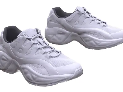 Sneakers 127 - All MH Bodies - UE5 Skeletons - Rigged Low-poly 3D model