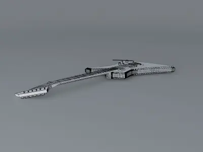 Jackson model KE2 Kelly guitar Free 3D model