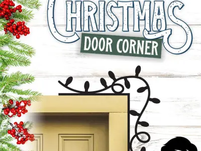 Christmas door corners vol 5 - Multipack of 8 models 3D print model