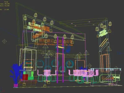 Booth - Area - 6X6-3DMAX2009-010 3D model