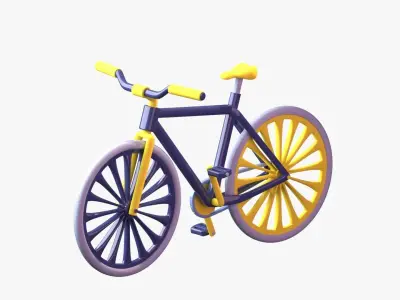 Bicycle 3D Illustration 3D model