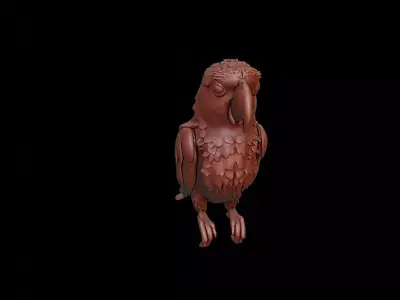 Parrot Animal Sculpture 3D print model