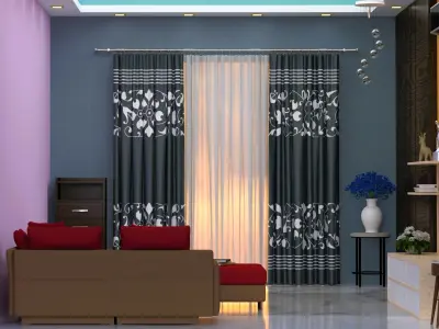 LIVING ROOM 3D MODEL Free 3D model