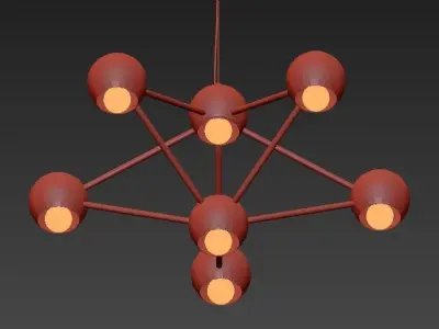 Heptaider Chandelier 3D model