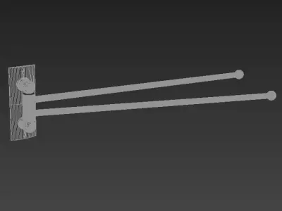 Ribbed Lotus Towel Moving Double 3D model