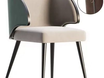 Dining chair set 16 3D model