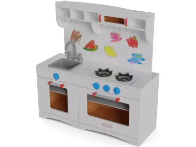 Cars and action games Play Kitchen Set 3D model