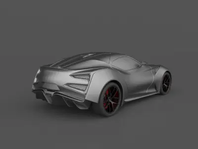 Icona vulcano Titanium  3D Model Ready to Print STL File 3D print model