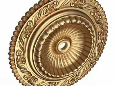 Ceiling Rosette 013 Low-poly 3D model