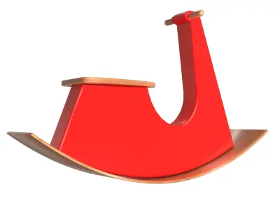 Rocking Toy Low-poly 3D model