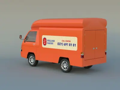 BOX CAR L300 3D model by barokahdesign