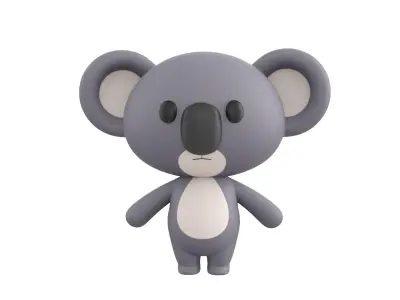 Character139 Rigged Koala 3D model