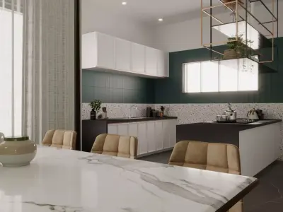 living room interior design scene 3d model 4 3D model 3D model