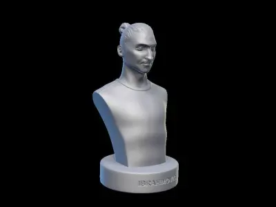 Zlatan Ibrahimovic Bust model 3D print model