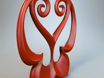 Abstract Figure m029 P 3D print model