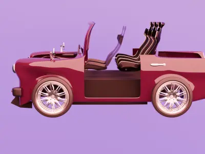 Vintage car Free 3D model buy
