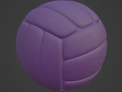 Simple Volleyball Ball 08 3D model