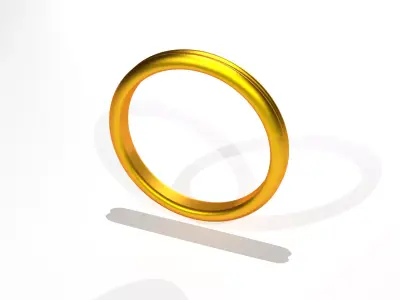 golden ring Free 3D model purchase