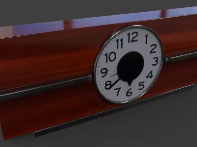 Art Deco Clock V02 - High Poly 3D model
