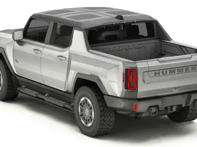 Pickup Car 2-V5 Low-poly 3D model