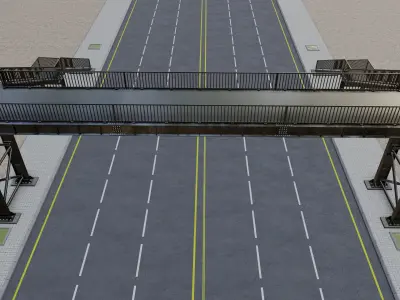 22 mt Pedestrian Bridge 3D model