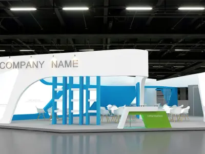 3d model exhibition booth 3D model 2