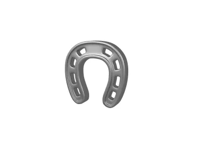 Horseshoe v1 003 Low-poly 3D model
