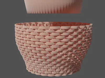 flowerpot cup 3D model