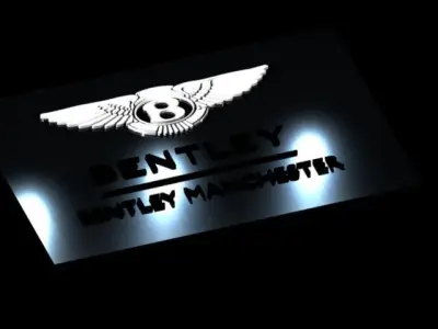 Bentley Logo Free 3D model