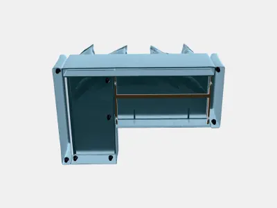 HOLMSUND Corner sofa-bed 3D model