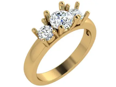 Round Diamond Basket Ring 4369 3D print model purchase