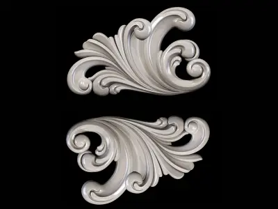 Classic carved 072 3D model