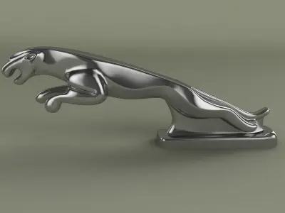 Jaguar mascot 3D model