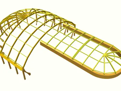 construction of the dome 3D model