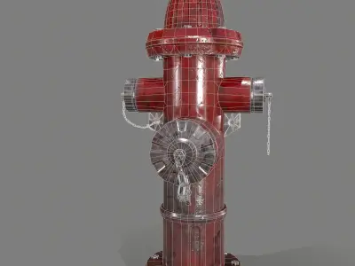 fire-hydrant fire hydrant Low-poly 3D model