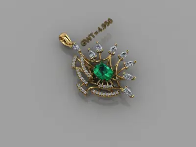 Fashion unique pendent 3D print model