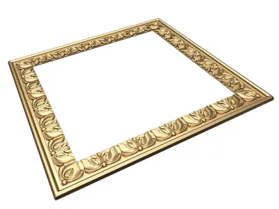 Classic Frame 028 Low-poly 3D model
