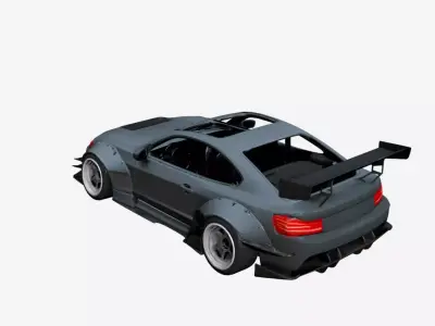 Urban Concept Sports Car Modern Custom Design 01 3D model
