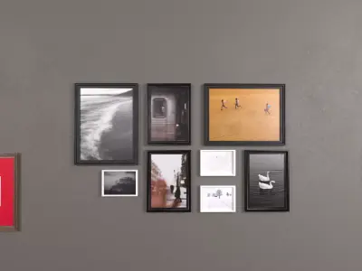 Picture Frames Low-poly 3D model