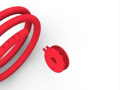 Nail Ring Double 3D print model