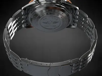 Breitling SA Metall watch 3D model