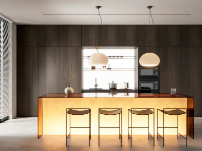 Kitchen Modern interior 82 3D model