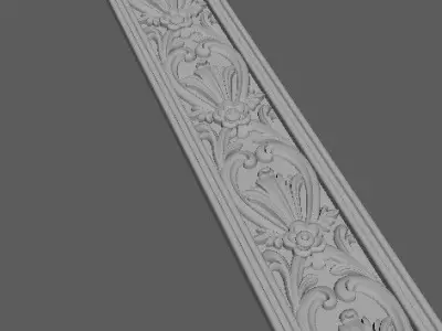 Central decor ornament for furniture 3D model 614