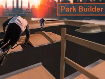 Skate Park builder - Elements and full park for BMX Skateboard Low-poly 3D model